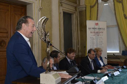 L'assessore all'Ambiente ed energia, Fabio Scoccimarro, interviene al "Premio Barcola" 2018